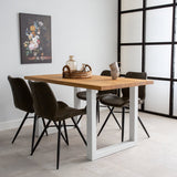 Dining Table Rover Oak U-leg White