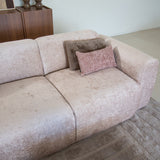 Corner sofa sand chenille fabric - 292x169 cm - Shane - left