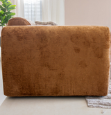 Corner sofa ocher chenille fabric - 292x169 cm - Shane - right