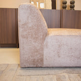 Fauteuil zand chenille stof Shane
