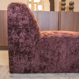 Fauteuil paars chenille stof Shane
