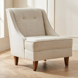 Armchair Ella Prestij Cream atmospheric photo in modern interior