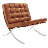 Designer armchair cognac premium leather Expo