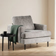 Armchair Faya beige fabric mood photo in modern interior