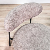 Nova Round Armchair – Sand-colored Fabric 