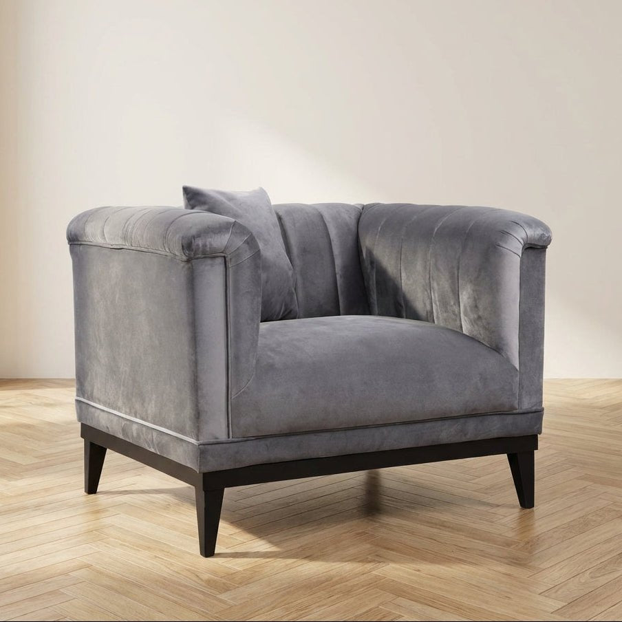 Fauteuil Trendy Donker Grijs sfeerfoto in modern interieur