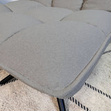 Yuki Taupe Bouclé Swivel Armchair 360° Rotatable