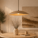Hanglamp beige carbon betonnen kap - robuust - 58 cm - Flowing