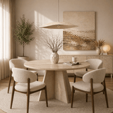 Hanglamp beige carbon betonnen kap - robuust - 58 cm - Flowing