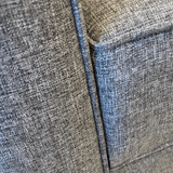 Corner sofa Kale Fabric Grey - five seater 