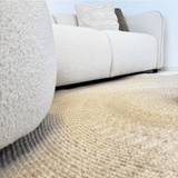 Corner sofa with organic shape crème curly Sophie - left 