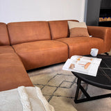 Banken - Hoekbank cognac robuust eco - leer Barin - rechts - Dimehouse