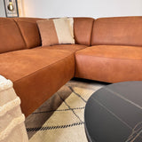 Banken - Hoekbank cognac robuust eco - leer Barin - rechts - Dimehouse