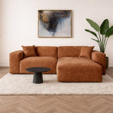 Corner sofa Wayne Chenille Taupe 260cm - Left & Right Mountable