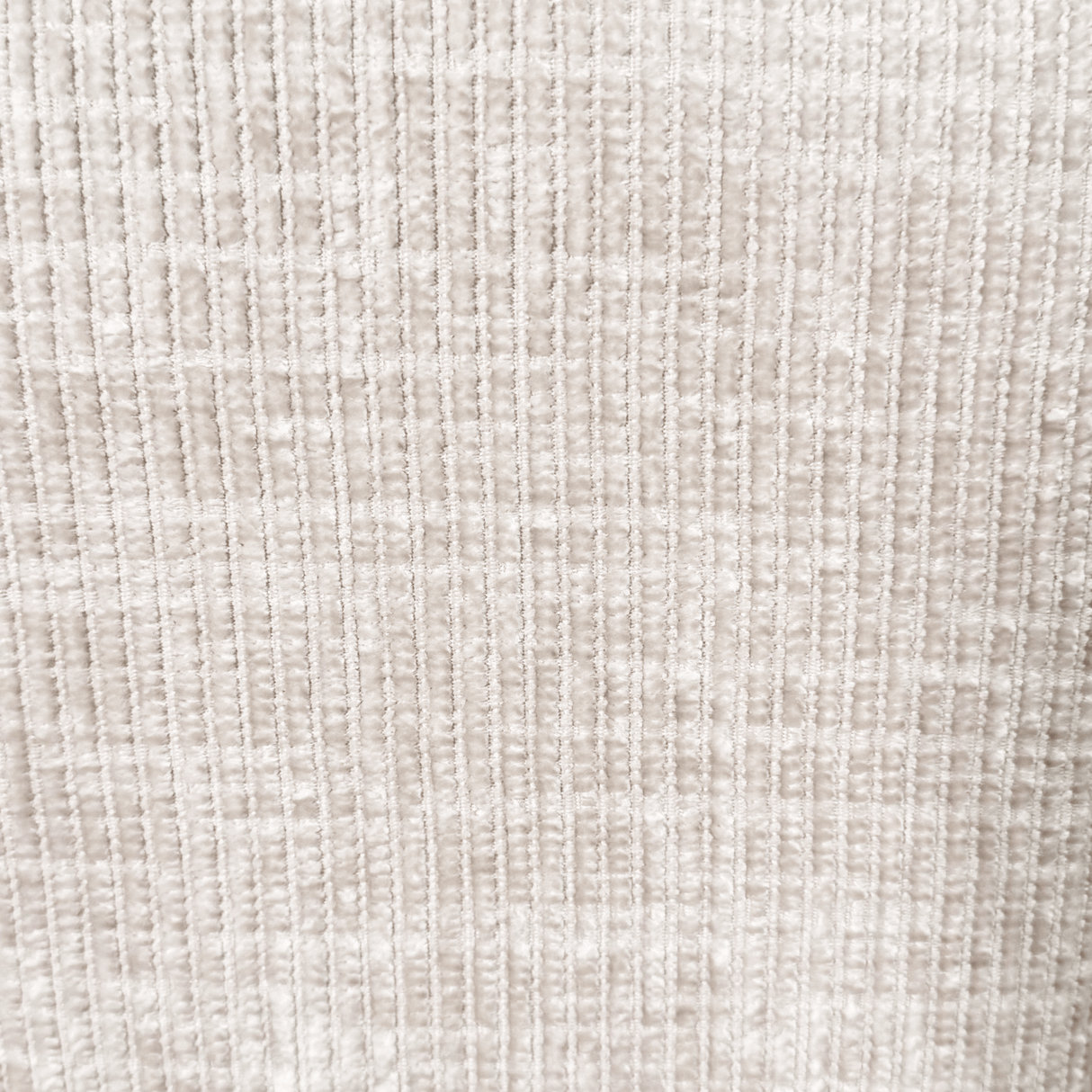 Corner sofa with chaise longue, beige chenille fabric Manon - right 