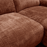 Banken - Hoekbank koper chenille stof - 292x169 cm - Shane - rechts - Dimehouse