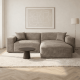 Corner sofa Wayne Chenille Taupe 260cm - Left & Right Mountable