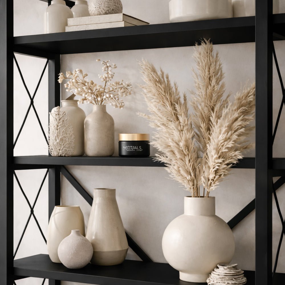 Industrial Bookcase Ely Black Wood - Black Frame - 180x90 cm 