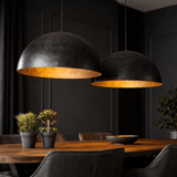Industrial hanging lamp Dacia 2-light anthracite round 2xø60 cm