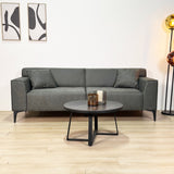 3-seater sofa green microfiber fabric Davidson 