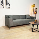 3-seater sofa green microfiber fabric Davidson 