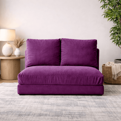 2-seater sofa bed Taida Purple