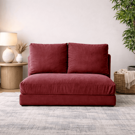 2-seater sofa bed taida maroon