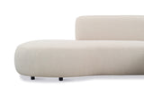 Corner sofa fully organic cream boucle Sophie - right 