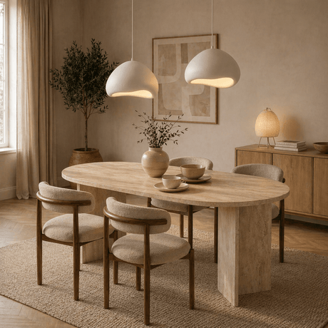 Luxe Hanglamp Wit Ø40 cm en Ø32 – Glasvezel kappen - Eleonora