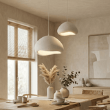 Luxe Hanglamp Wit Ø50 cm en Ø40 – Glasvezel kappen - Eleonora