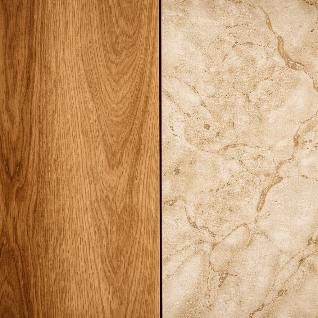 Modern Sideboard Travertine–Walnut Look Melamine Diana 180 cm
