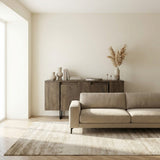 Modern sideboard Walnut Luxe 160x80x35 - Black frame