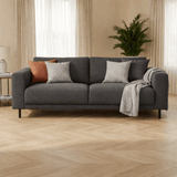 Banken - Moderne 2,5 - zits Bank Antraciet Stof Aniko 183x90x78 cm - Dimehouse