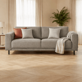 Modern 2.5-seater Taupe Fabric Sofa Aniko 183x90x78 cm 