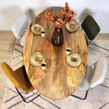 Modern Dining Chair Green Boucle Fabric Sway - Chrome Frame - Without Armrests 