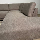 Modern U-Shape Corner Sofa Right Taupe Fabric Aniko 310x197x78 cm 