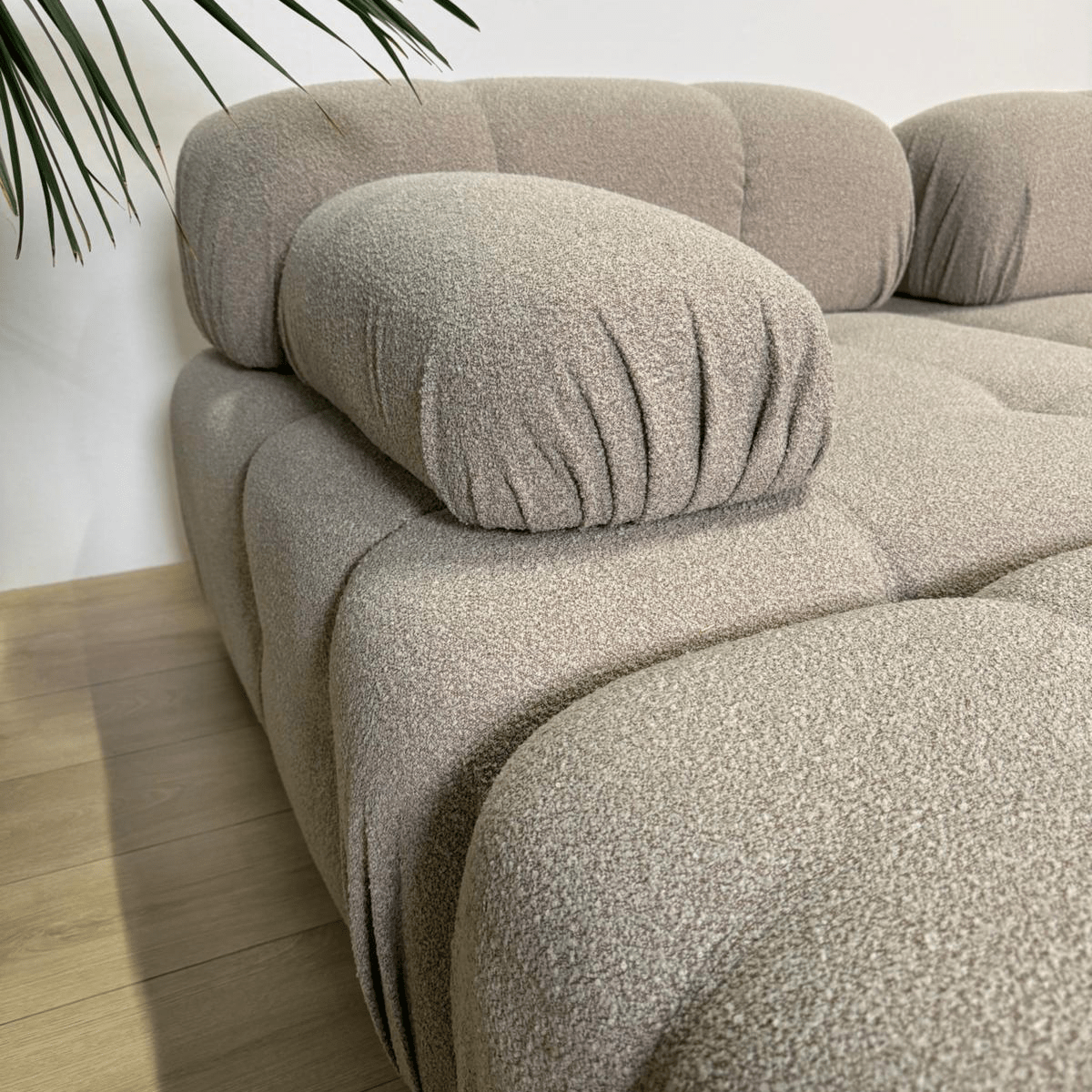 Modular Bank 3-seater with Hocker Doblo Beige