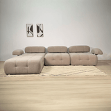 Modular Bank 3-seater with Hocker Doblo Beige