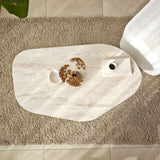 Organic Coffee Table Walnut Melamine Rack - 105x65 cm 