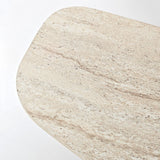 Organic Coffee Table Walnut Melamine Rack - 105x65 cm 