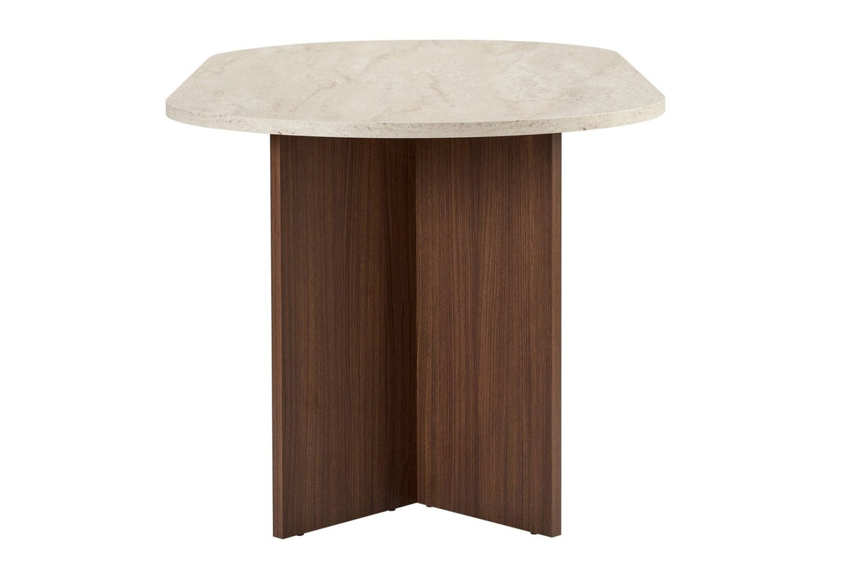Sablin Dining Table Walnut 180x89.5x75 cm Walnut Melamine 