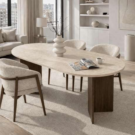 Sablin Dining Table Walnut 180x89.5x75 cm Walnut Melamine 