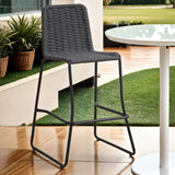 Garden Bar Stool Outdoor Anthracite Ray Woven Rope