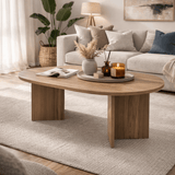 Sable Oak Melamine Coffee Table 119x60x40 cm 