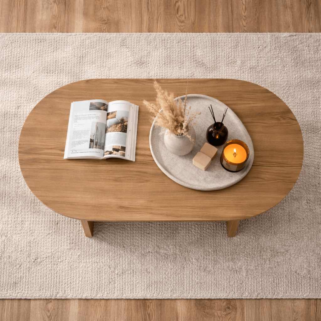 Sable Oak Melamine Coffee Table 119x60x40 cm 
