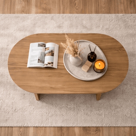 Sable Oak Melamine Coffee Table 119x60x40 cm 