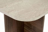 Walnut melamine coffee table - Japandi - 120x60 cm  - Akira