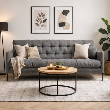 3-seater sofa bed Renge light gray