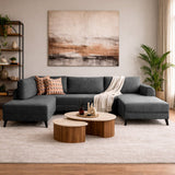 Corner sofa with sleeping function BELEN ANTRACITE