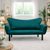2-seater sofa bed Chatto Petrol blue